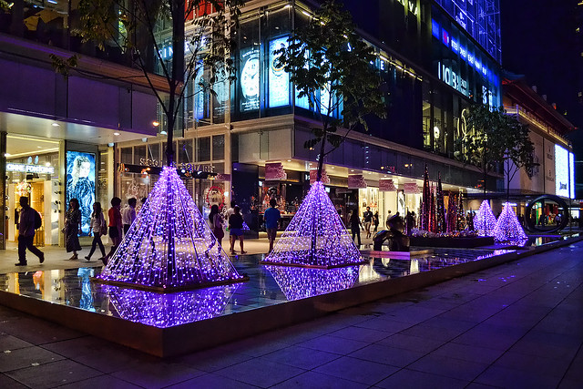 Purple Christmas at Scotts Square, Singapore