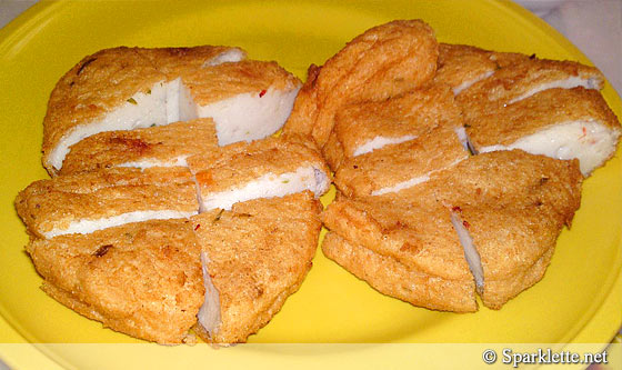 Crispy fish cakes from Ah Koong Restaurant, Malaysia