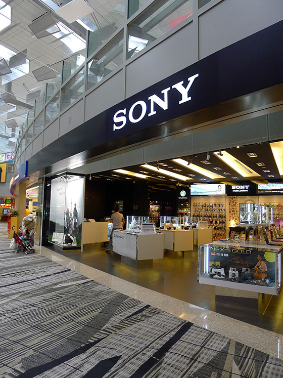 Sony Style store at Changi Airport