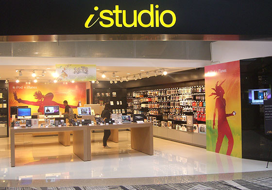 Apple istudio store at Changi Airport Terminal 3