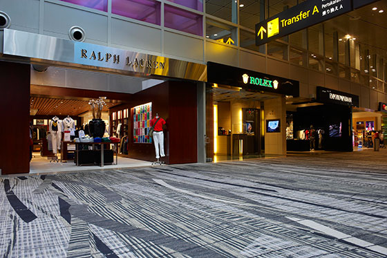 Luxury brands at Changi Airport Terminal 3