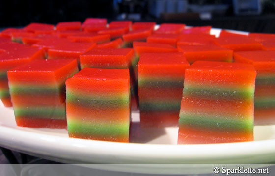 Colourful Kueh Lapis (9-layered cake)