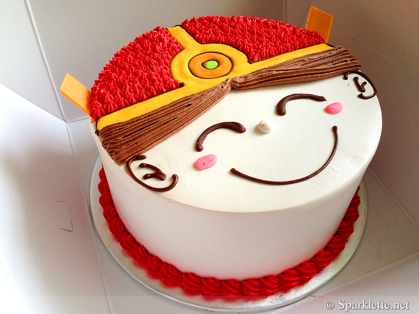 Chinese New Year Prosperity Couple Happy Face cake from Emicakes