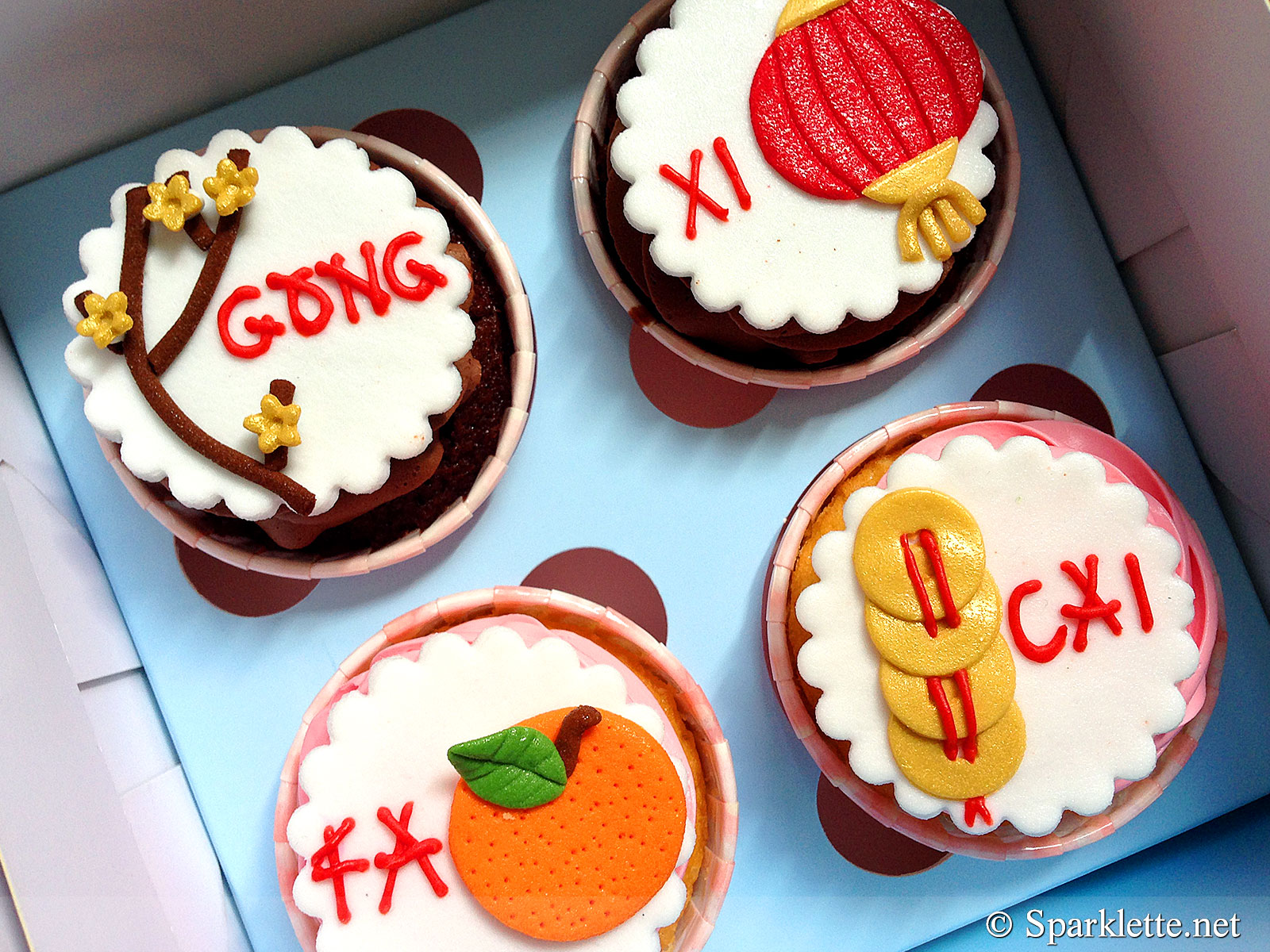 Chinese New Year cupcakes from Emicakes