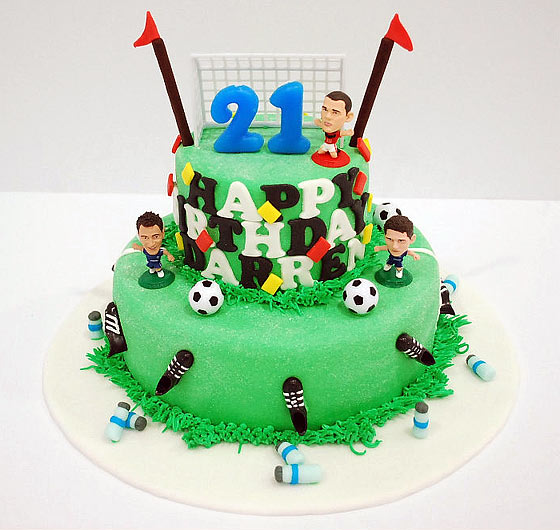 Football-themed cake from Metrocakes, Singapore