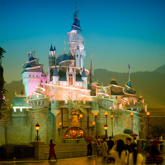 Sleeping Beauty castle at Hong Kong Disneyland