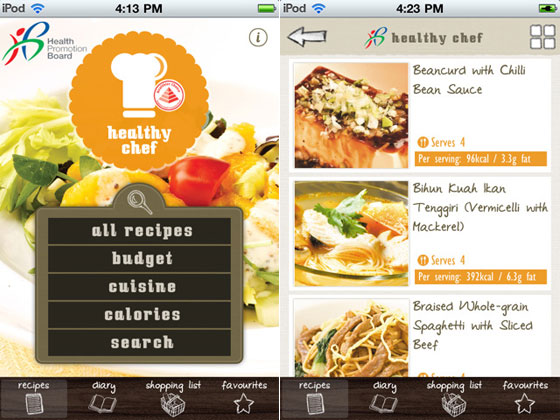 Healthy Chef iPhone app