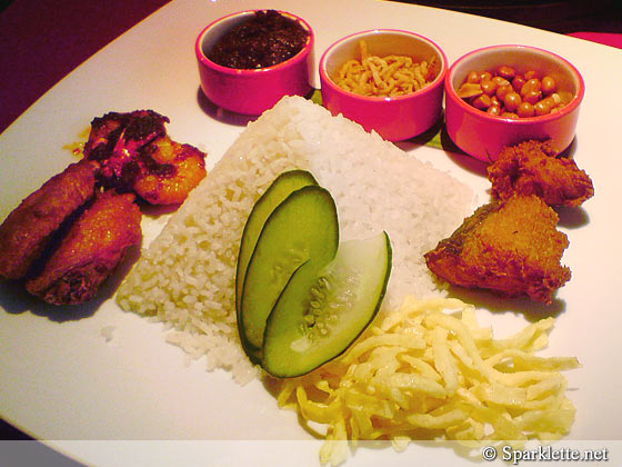 Nasi lemak at Chatterbox, Mandarin Orchard Hotel, Singapore