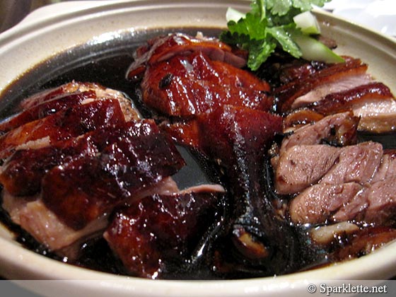 Duck roasted with Ten Wonder herbs at Dian Xiao Er, Singapore
