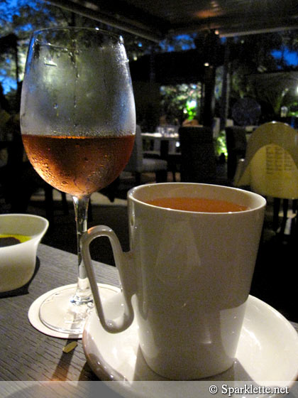 Paul Jabolet Parallele 45 rosé wine and TWG Tea Bain de Rose
